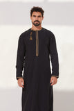 faris omani black thobe