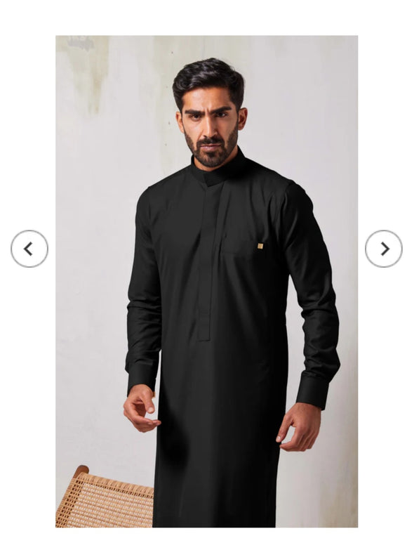 Al Faris Royal black thobe