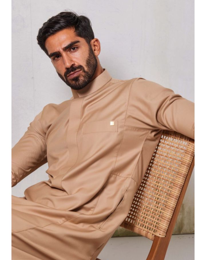 AL faris Royal light beige thobe