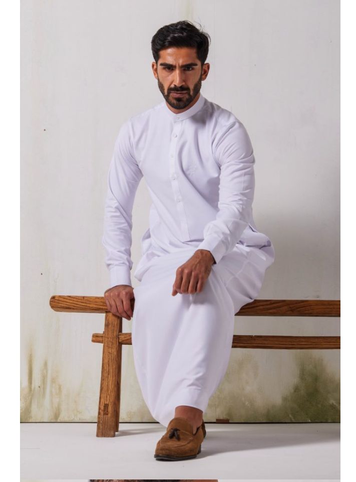 Al faris classic white thobe