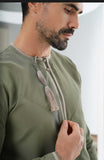 Al faris omani olive thobe