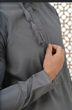 Al faris omani charcoal thobe