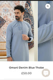 Faris omani Denim blue