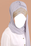 Embelished Wrap Chiffon Hijab