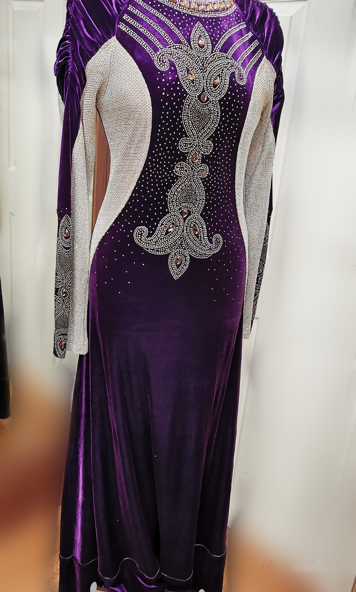 Violet Velvet Gown