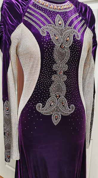 Violet Velvet Gown