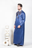 Chenille Patchwork Blue - CLEARANCE
