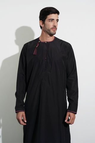 Faris - Omani Black Thobe